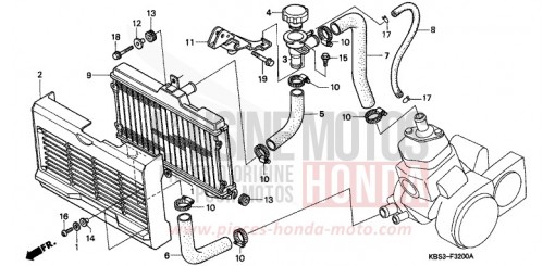 RADIATEUR NSR125RV de 1997